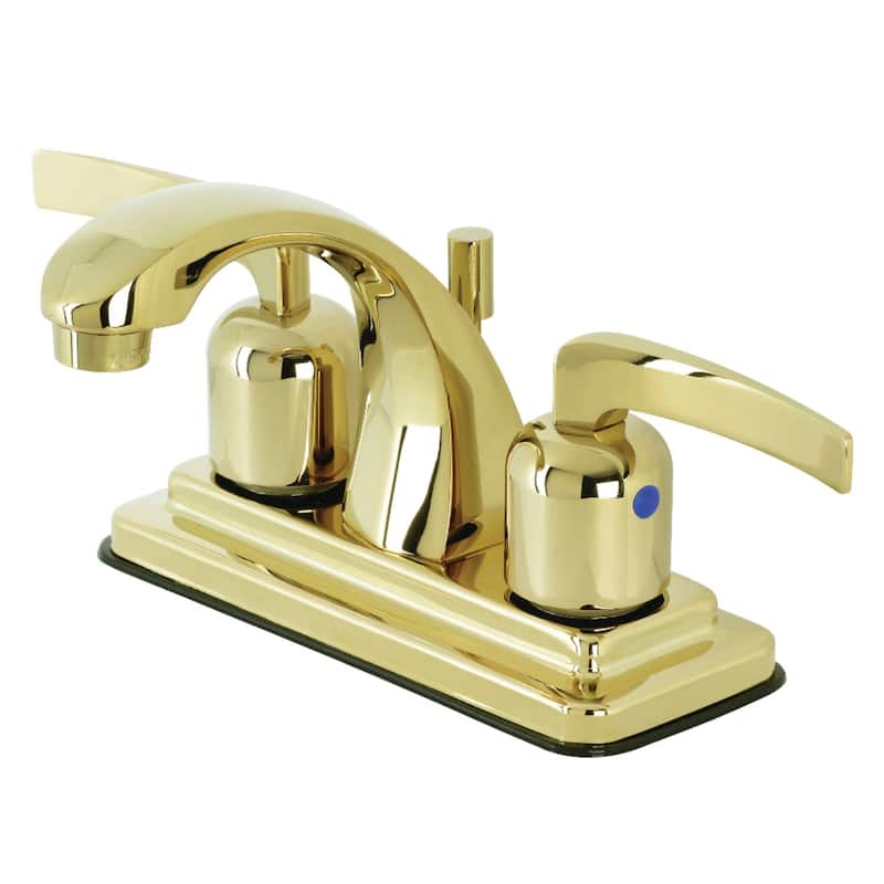Kingston Brass Centurion 1.2 GPM Centerset Bathroom Faucet with Pop-Up - Polished Brass