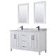 Option White / White Carrara Marble Top / Matte Black