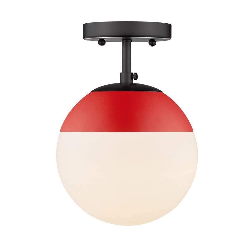 Dixon Mid-Century Modern Semi-Flush Orb
