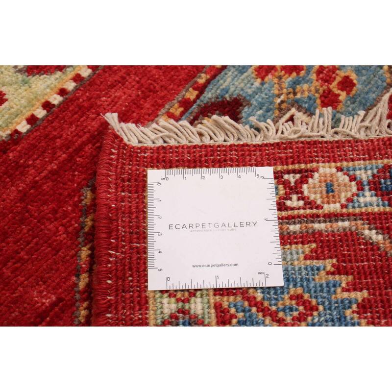 ECARPETGALLERY Hand-knotted Uzbek Ghazni Red Wool Rug - 2'9 x 10'0