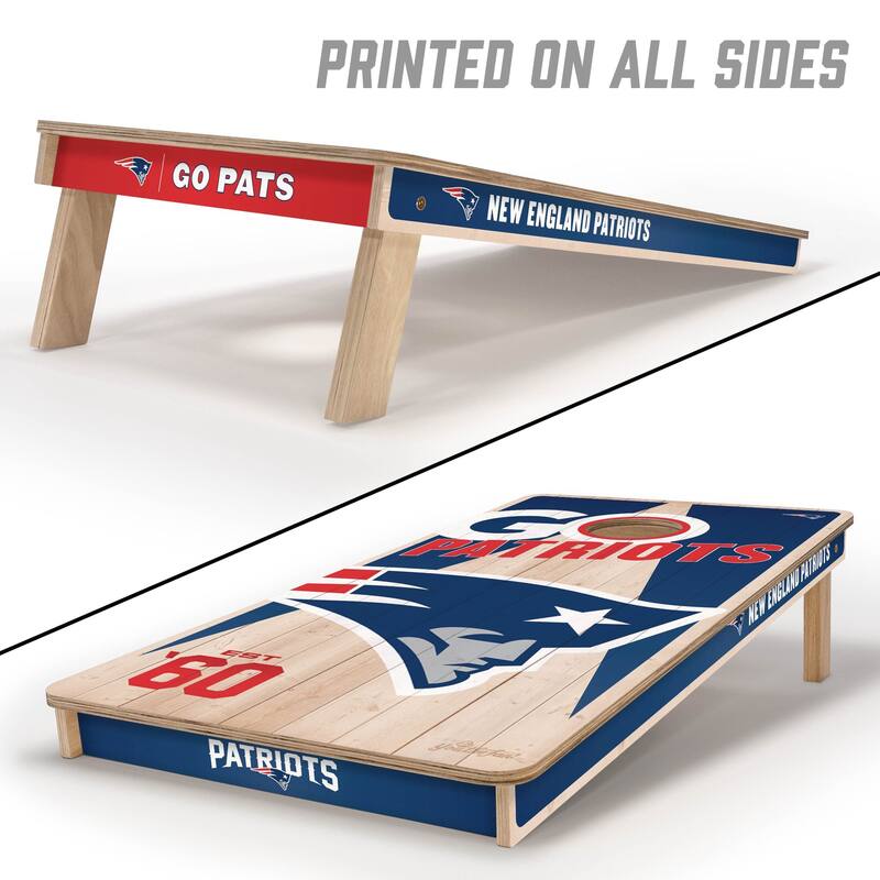 New England Patriots NFL 2x4 Cornhole Board Set