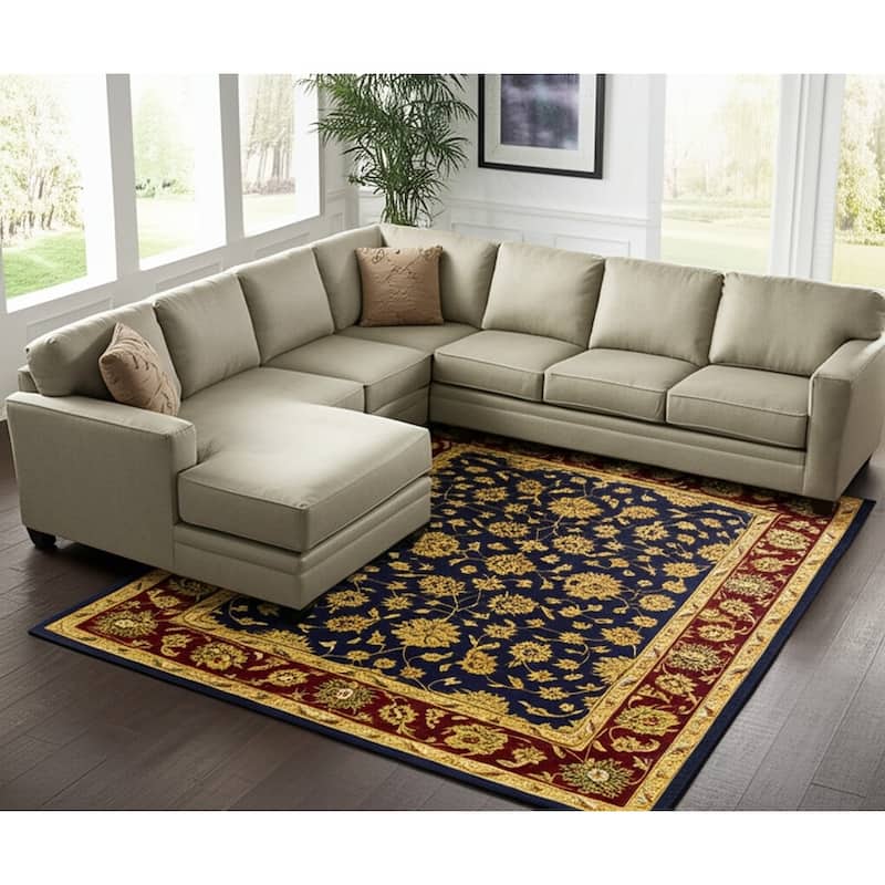 HomeRoots Oriental Traditional Rectangle Area Rug - 120.00 in. x 96.00 in.  x 0.50 in.