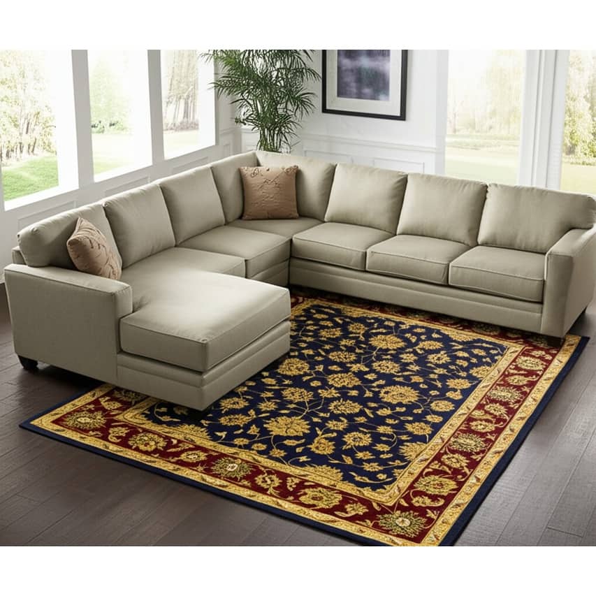 HomeRoots Oriental Traditional Rectangle Area Rug