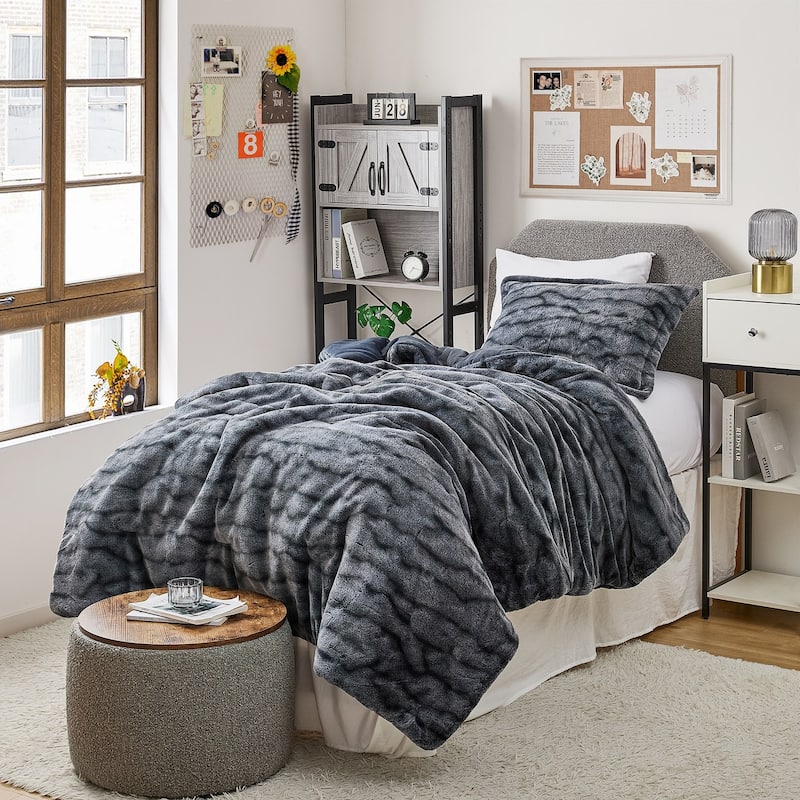 Oceans - Coma Inducer® Oversized Comforter Set - Navy Current - 2 Piece - Twin XL