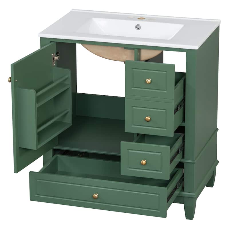 Christopher Knight Home 30" Stylish and Functional Bathroom Vanity with Sink
