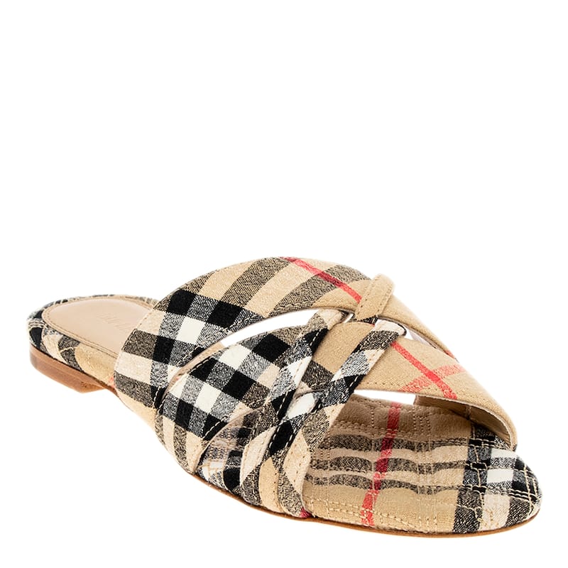 Burberry Check Cabana Slides - 37 EU