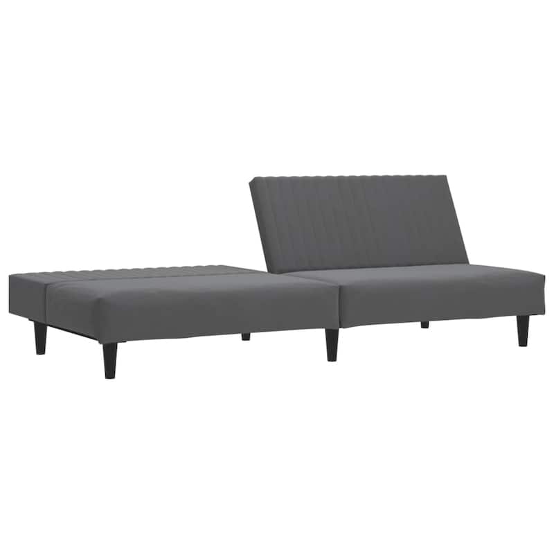 vidaXL 2-Seater Sofa Bed multicolor Velvet - 78.7" x 33.3" x 27.2"