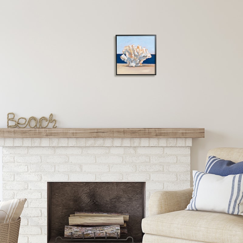 Stupell Coral Still Life Painting Framed Giclee Art Design by Ethan Harper