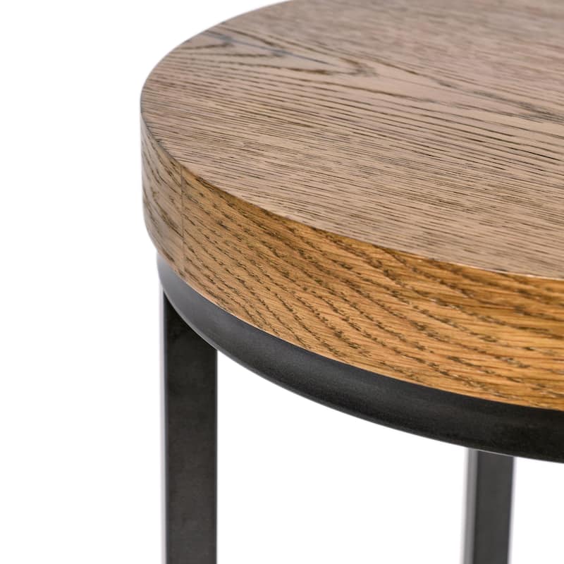 Catta Round Wood Coffee and End Tables by Kosas Home