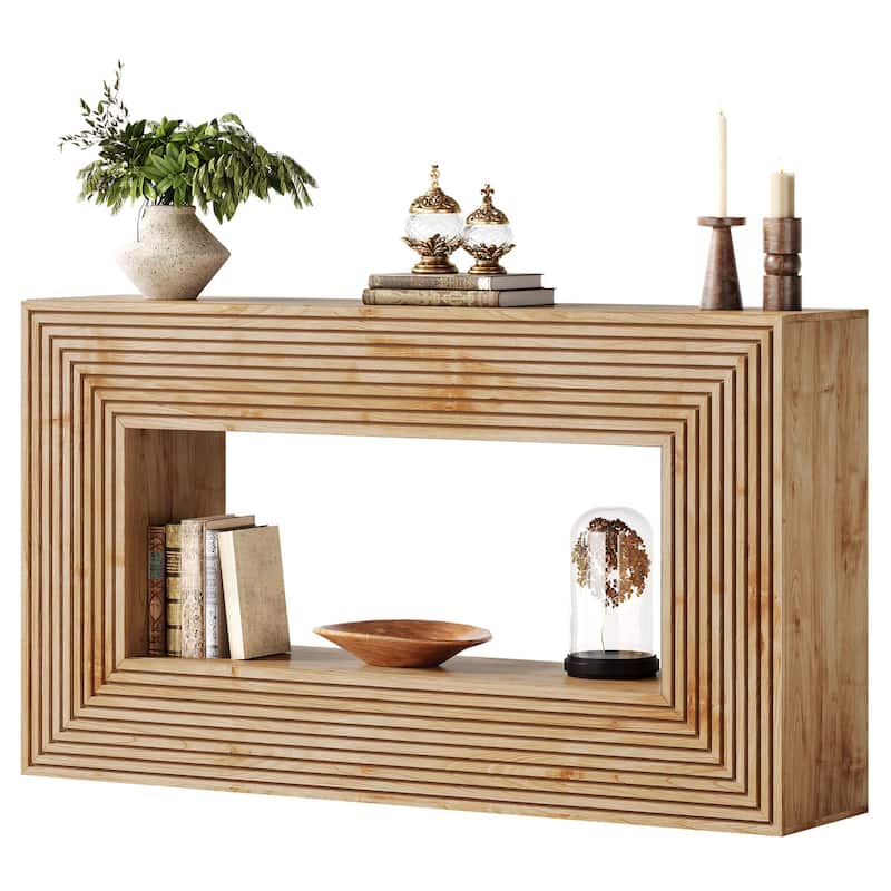 59-Inch Wood Console Sofa Entryway Accent Table for Living Room