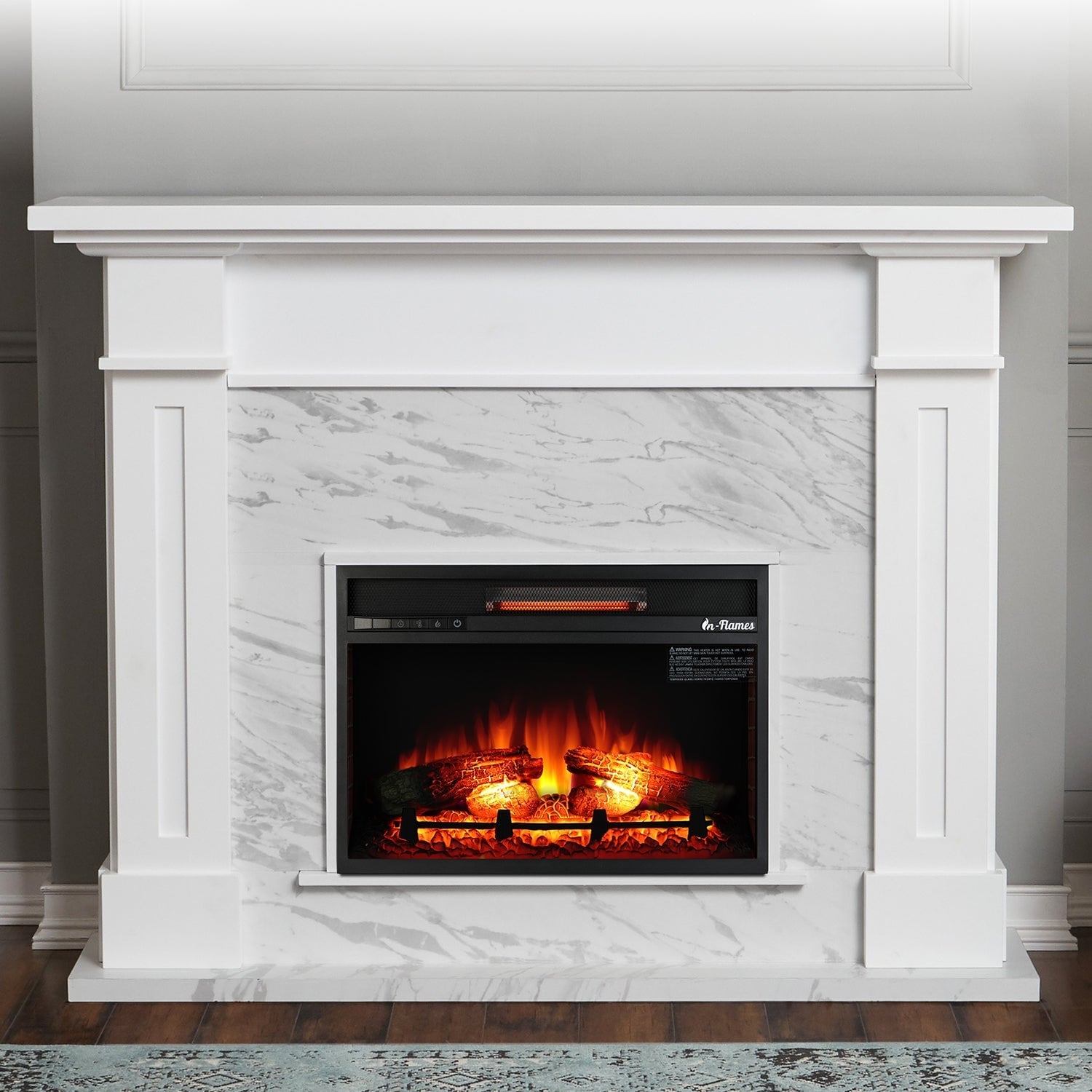 TURBRO in-Flames 26 Inch in-Wall Recessed Electric Fireplace , INF26 - 26  Inch - On Sale - Bed Bath u0026 Beyond - 36023868