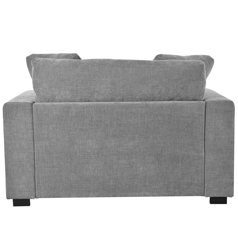 53.5" Oversized Chaise Lounge Lounge Chair, Living Room Upholstered Single Sofa Chair Sleepers Couch Bed