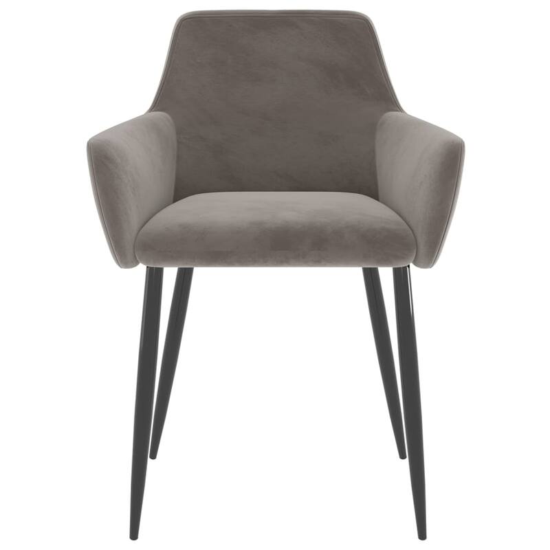 vidaXL Dining Chairs Upholstered Chair with Metal Legs for Living Room Velvet - 22" x 22" x 30.7"