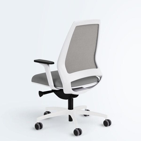 Sliding clearance desk chair