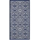 preview thumbnail 67 of 129, Nourison Jane Floral Medallion Indoor only Area Rug 2' x 4' - Navy/Ivory
