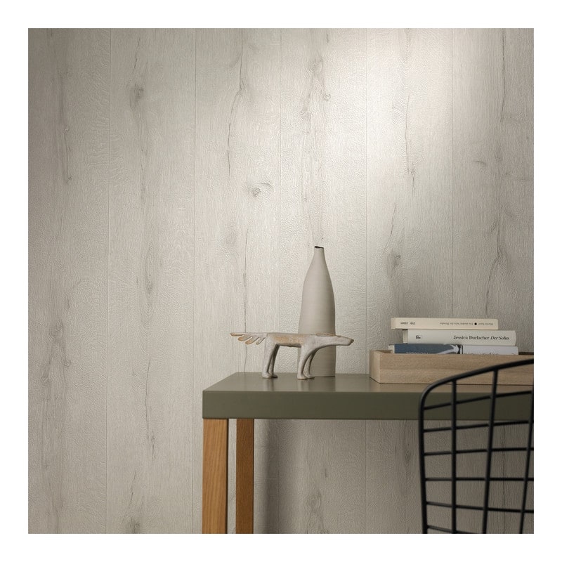 Advantage Appalacian Cream Wood Planks Wallpaper - 20.5 x 396 x 0.025