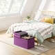 preview thumbnail 59 of 89, 30 Inch Smart Lift Top Button Tufted Fabric Storage Ottoman by Crown Comfort