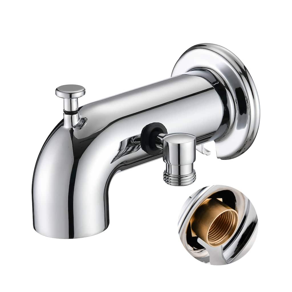 Tub Spout/ Bathtub Faucet with Shower Water Diverter Fits Threaded 1/2" or 3/4" IPS