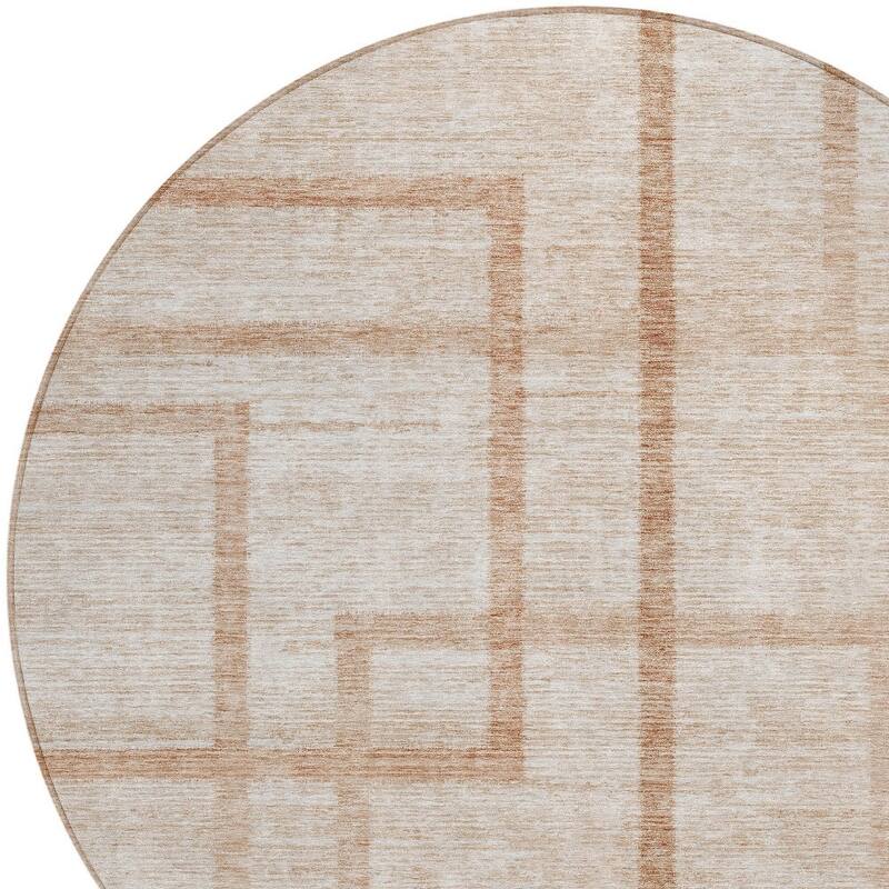 HomeRoots Geometric Transitional Rectangle Outdoor Rug