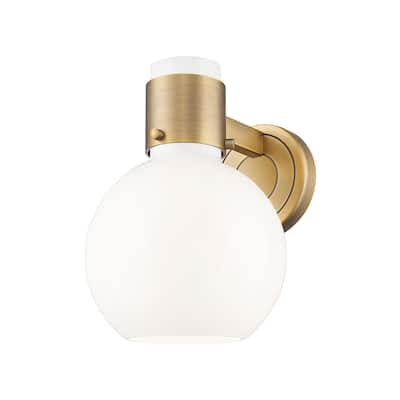 Innovations Lighting 464-1W-9-7 Lawton Sphere Sconce Lawton Sphere 9"