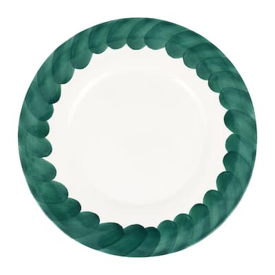 viva by VIETRI Lisbon Green Brushstroke Round Platter