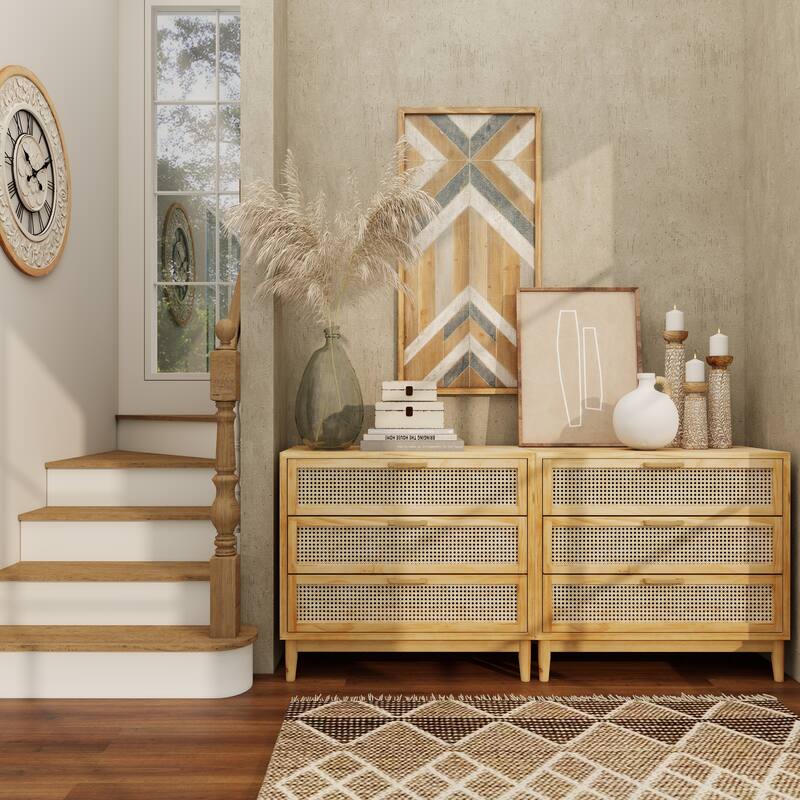 Blue Metal Ombre Decorative Vase with Brown Accents