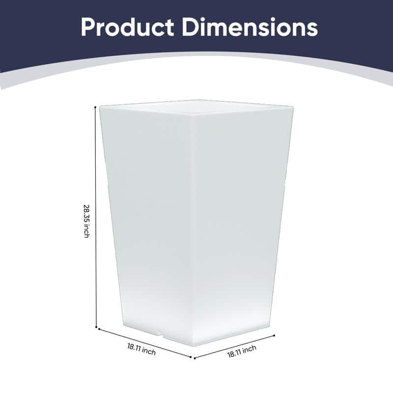 Mixoy Changing Colors LED Lighting Flower Pot,Rechargeable Light Up Cordless Outdoor Furniture for Party,Ambiance LED Furniture