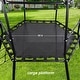 preview thumbnail 7 of 10, Hapfan Jungle Gym with Platform and Tent, Climbing Toys with Monkey Bars for Kids, Metal Outdoor Play Equipment