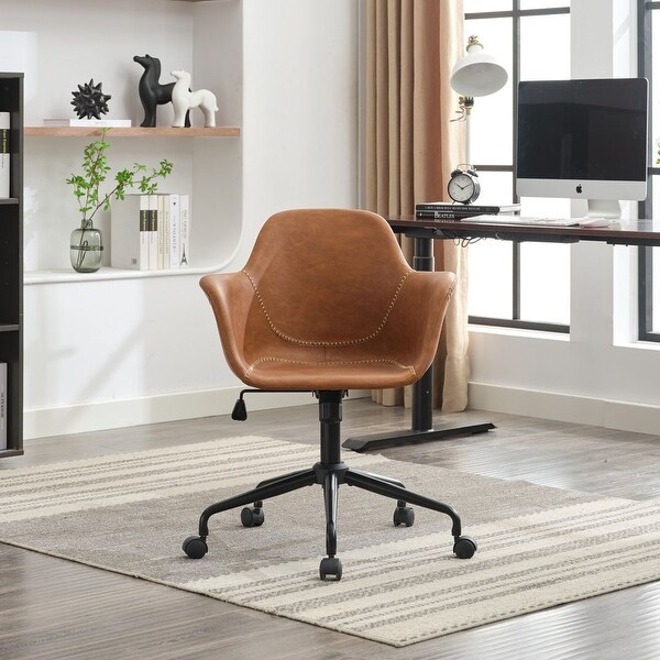 Mid-Century 360 Swivel Office Chair, Rolling Swivel Height Adjustable Ergonomic Chair - Bed Bath & Beyond - 40900518 Mid-Century 360 Swivel Office Chair, Rolling Swivel Height Adjustable Ergonomic Chair - Bed Bath & Beyond - 40900518
