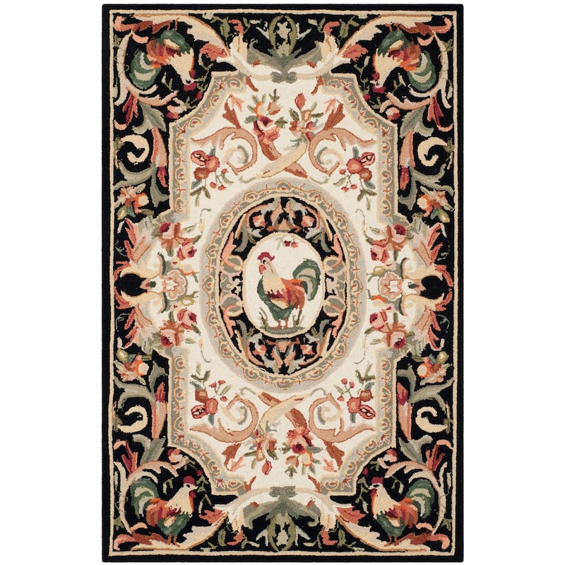 SAFAVIEH Handmade Chelsea Myranda French Country Rooster Wool Rug