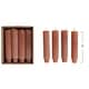 preview thumbnail 3 of 1, Unscented Pleated Taper Candles in Box - 1.0"L x 1.0"W x 4.8"H