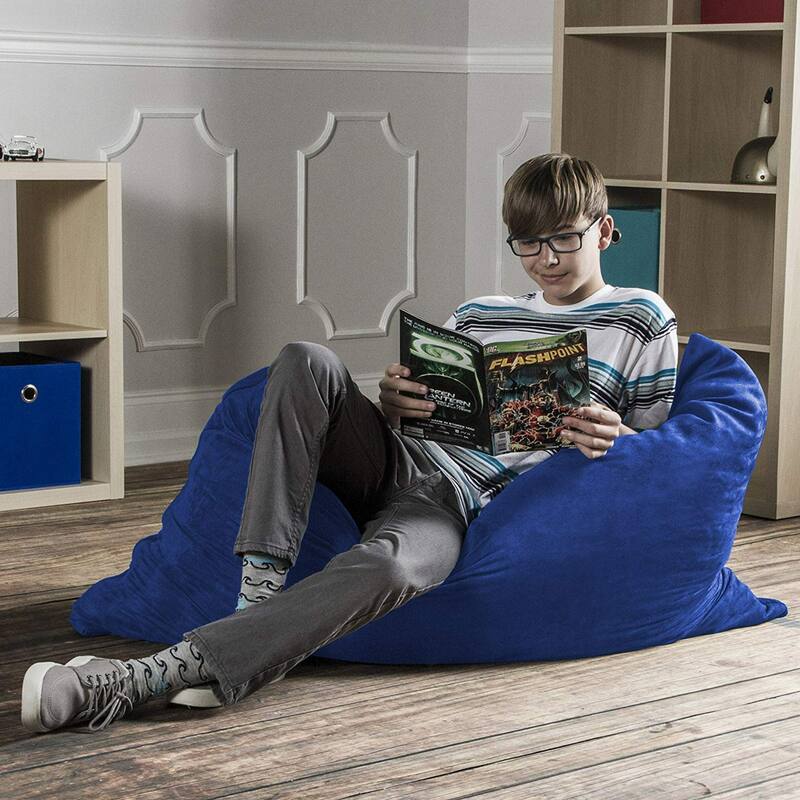 Microsuede Kids Pillow Bean Bag - 44" - Blue