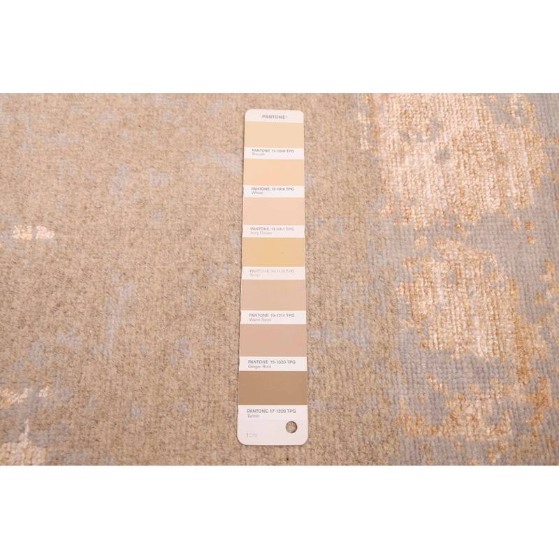 ECARPETGALLERY Hand-knotted Legacy Brown Silk, Wool Rug - 7'11 x 10'0