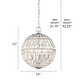 preview thumbnail 3 of 3, Minka-Lavery Palermo 4-Light Pendant-Transitional Style, Chrome Finish, Clear Crystal Shade