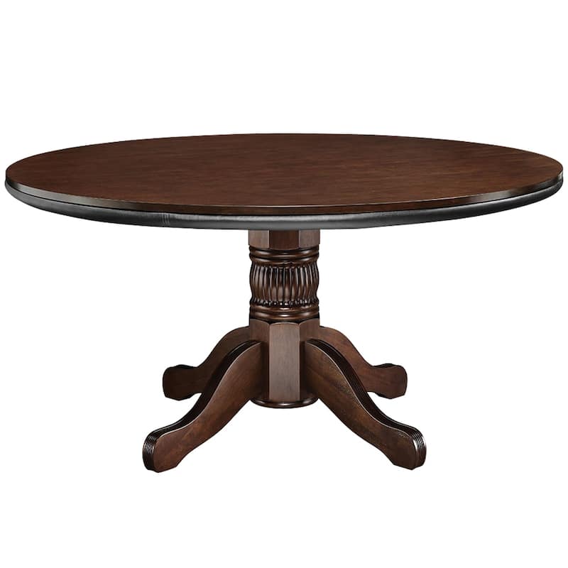 Wood Two-in-one 60 Inch Poker and Game Table With Padded Vinyl Poker Surface By RAM Game Room - 60 INCH