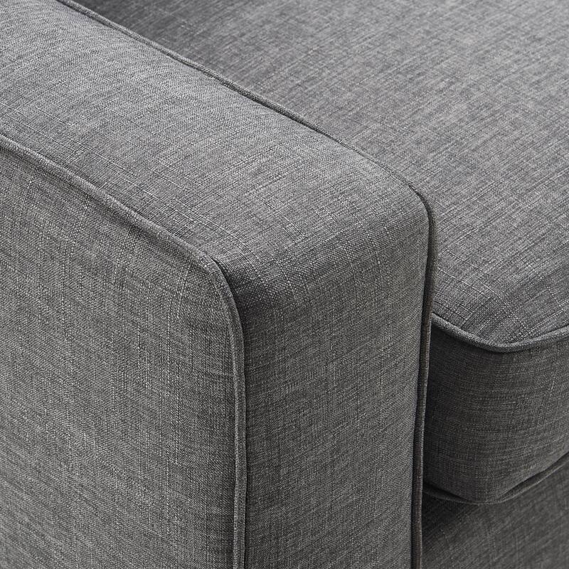 Serta Palisades Upholstered 61" Sofas for Living Room Modern Design Couch, Straight Arms, Tool-Free Assembly