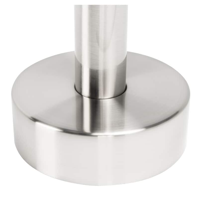 SAFAVIEH Avie Single Handle Above Ground Floor Mount Nickel Shower System - 43 In. W x 9 In. D x 6 In. H - 43Wx9Dx6H