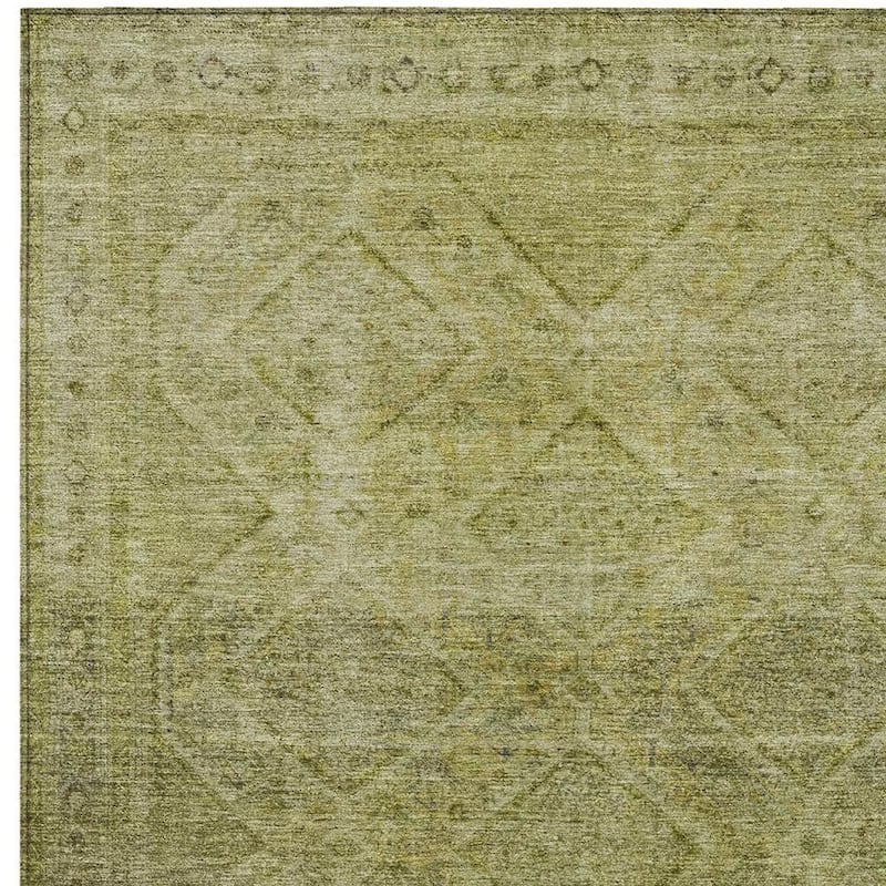 HomeRoots Geometric Transitional Rectangle Outdoor Rug