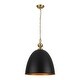 preview thumbnail 10 of 23, Mid-Century Modern 1-Light Bell Dome Large Pendant Light 17.7in