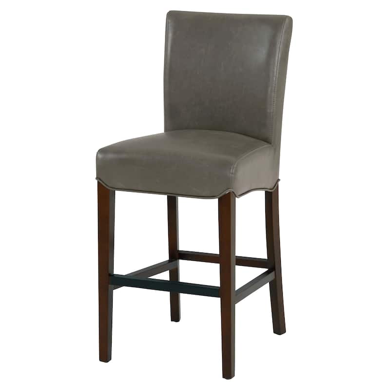 NPD Furniture Milton Bonded Leather Counter Stool - vintage gray