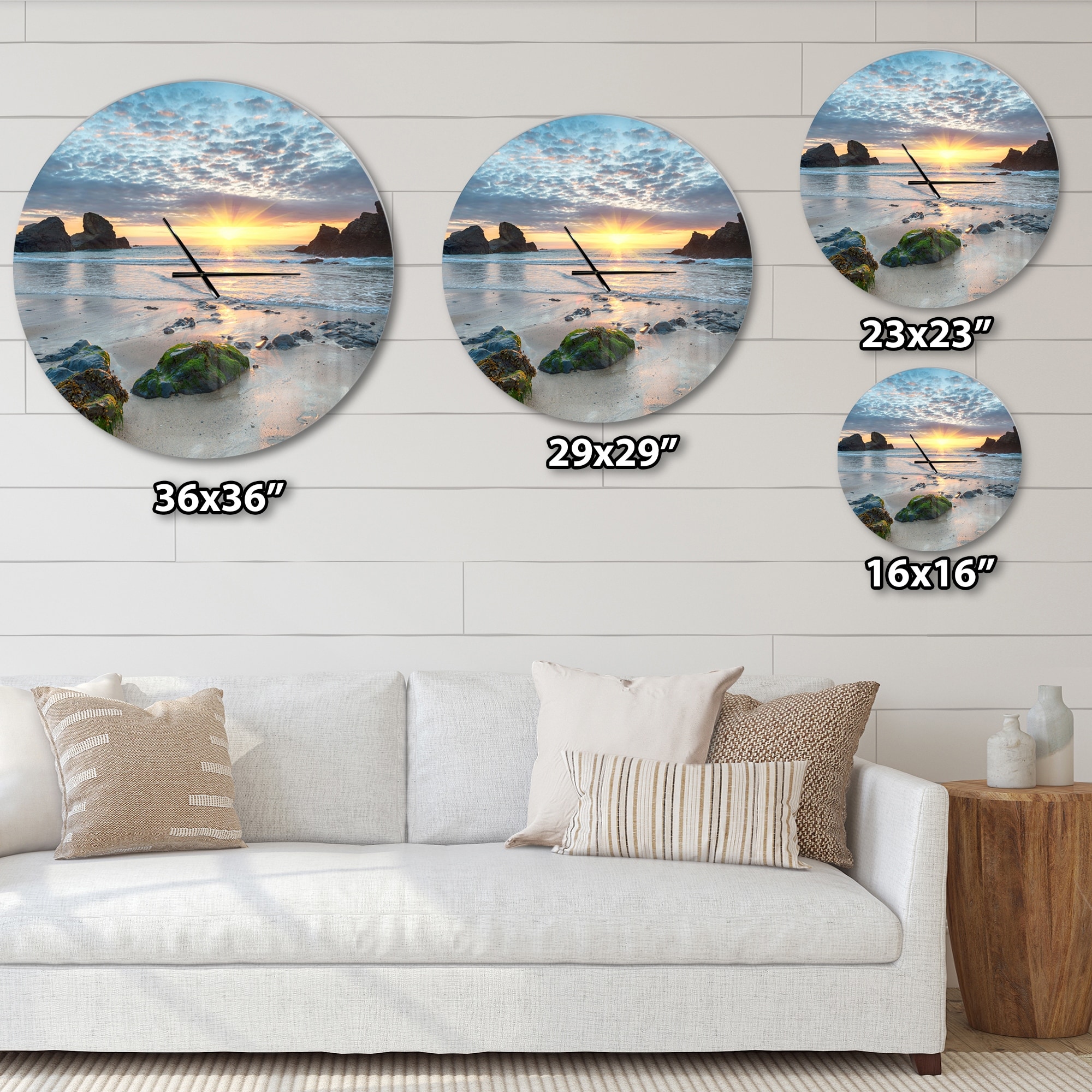 Designart 'Beautiful Porthcothan Bay' Oversized Coastal Wall-image