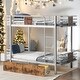preview thumbnail 13 of 20, Twin XL over Twin XL Bunk Bed With Board Guardrail And 2 Drawers for Home