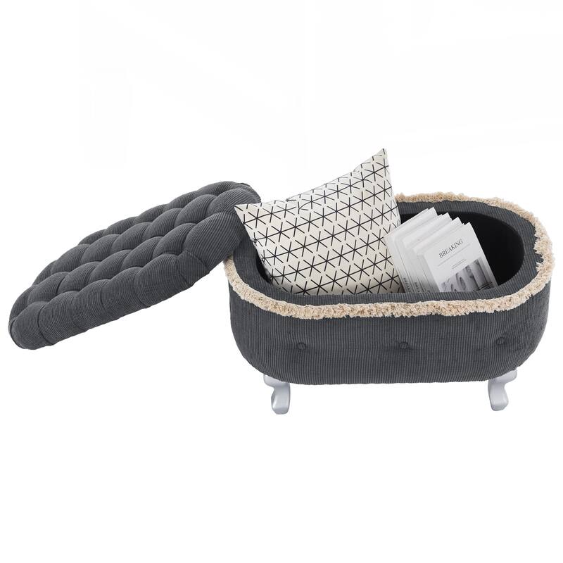 Storage Benches, End of Bed Bench with Button-Tufted