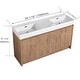 preview thumbnail 4 of 61, BNK 24/30/48/60 inch Freestanding Resin Sink Bathroom Vanity with Soft Close Door and Adjustable Shelf