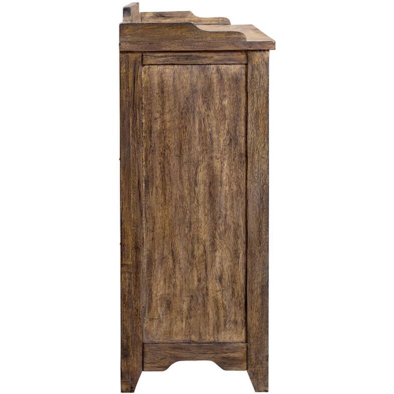 Uttermost Ardusin 48" Wide 6 Drawer Mahogany Wood Accent Cabinet