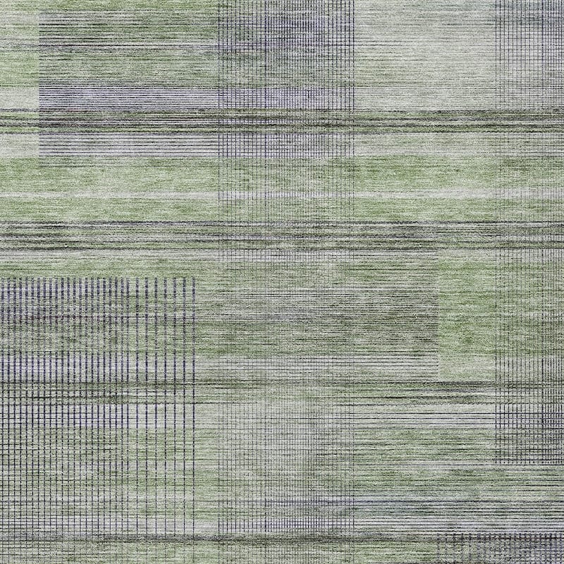 HomeRoots Striped Transitional Rectangle Outdoor Rug