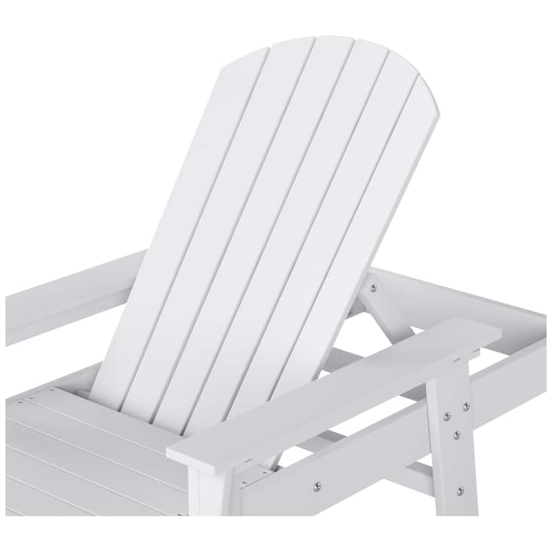 Polytrends Altura Poly Eco-Friendly All Weather Reclining Chaise Lounge with Arms