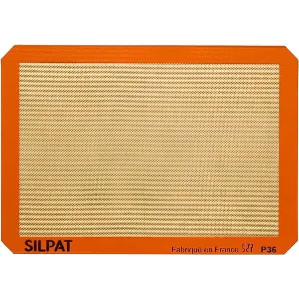 Original Cookie Size Silicone Rectangular Baking Mat - Orange