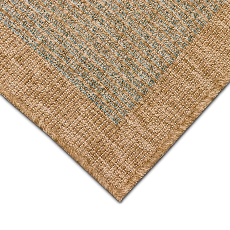 Liora Manne Sahara Texture Border Indoor/Outdoor Rug