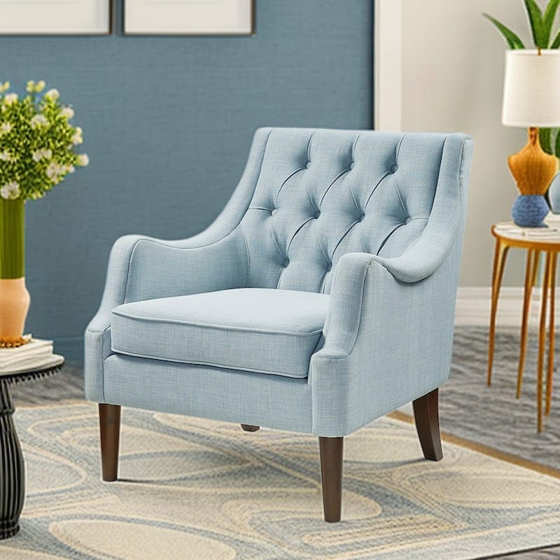 Modern Button Tufted Accent Chair - Amber